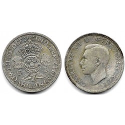 (855) Gran Bretaña. 1937. 2 Shillings (BC) (Plata)