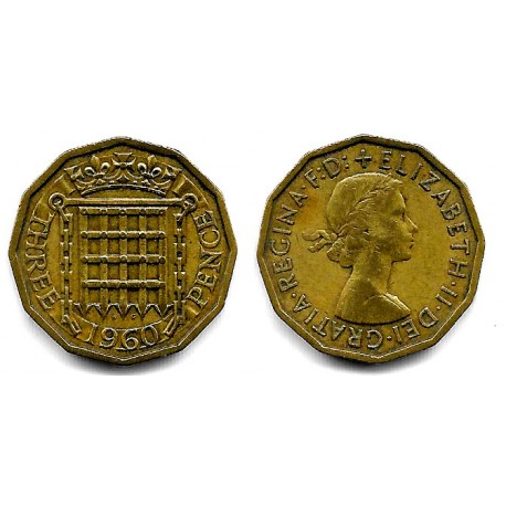 (900) Gran Bretaña. 1960. 3 Pence (MBC)