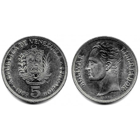 (Y53a.2) Venezuela. 1989. 5 Bolívares (SC-)