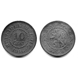 (81) Bélgica. 1916. 10 Centimes (MBC+)