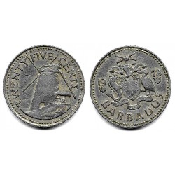 (13) Barbados. 1978. 25 Cents (MBC-)