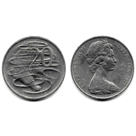 (66) Australia. 1977. 20 Cents (MBC-)