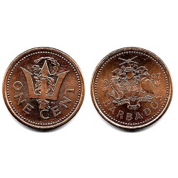 (10a) Barbados. 1997. 1 Cent (SC)