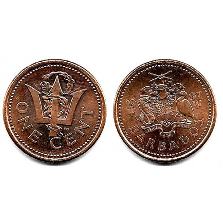 (10a) Barbados. 1997. 1 Cent (SC)