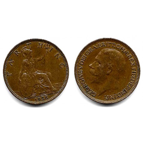 (825) Gran Bretaña. 1928. Farthing (EBC)