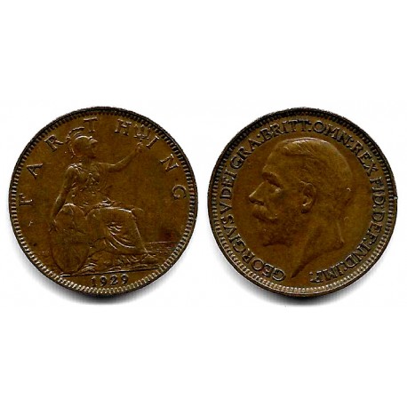 (825) Gran Bretaña. 1929. Farthing (EBC)