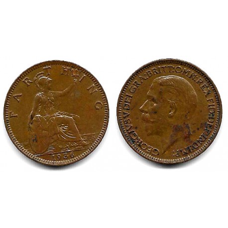 (825) Gran Bretaña. 1936. Farthing (EBC)