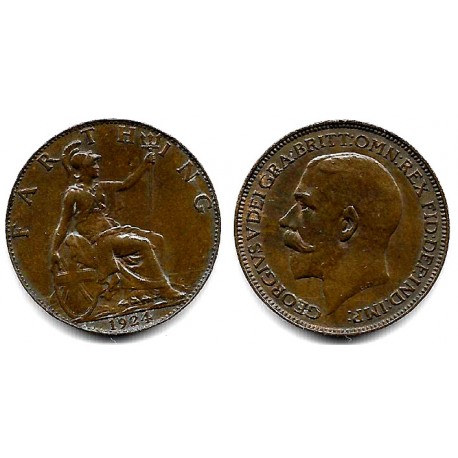 (808.2) Gran Bretaña. 1924. Farthing (MBC+)