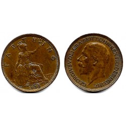 (825) Gran Bretaña. 1930. Farthing (EBC)