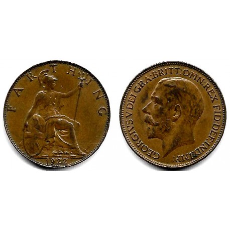 (808.2) Gran Bretaña. 1922. Farthing (MBC)