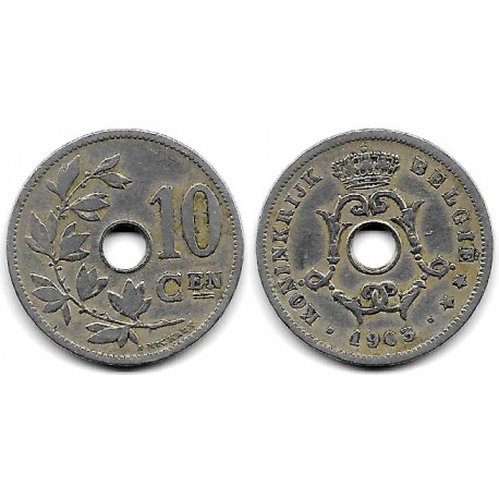 (53) Bélgica. 1903. 10 Centimes (BC+)