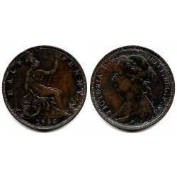 (754) Gran Bretaña. 1884. Half Penny (MBC/MBC+)