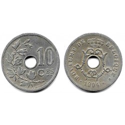 (52) Bélgica. 1904. 10 Centimes (MBC-)