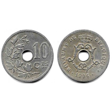 (52) Bélgica. 1904. 10 Centimes (MBC-)