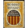 Viñeta. Pro Infants Refugiats. Acció Catalana Republicana. 50 Céntimos (Usado, con Rotura)