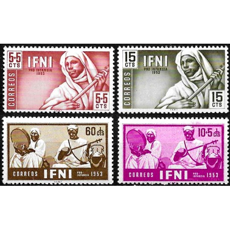 Sidi Ifni. 1953. Serie Completa (Nuevo) Pro Infancia