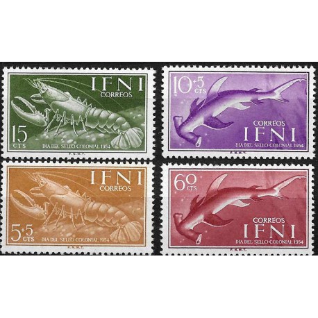 Sidi Ifni. 1954. Serie Completa (Nuevo) Dia del Sello Colonial