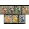 Nyassa. Serie de 7 Valores (Nuevo, con señal de fijasellos y manchas de óxido)