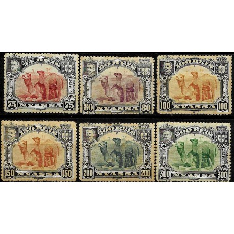 Nyassa. Serie de 6 Valores (Nuevo, con señal de fijasellos y leves manchas de óxido)