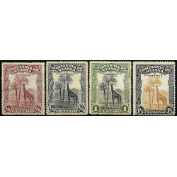 Nyassa. Serie de 4 Valores (Nuevo, con señal de fijasellos y leves manchas de óxido)