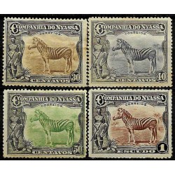 Nyassa. Serie de 4 Valores (Nuevo, con señal de fijasellos y leves manchas de óxido)