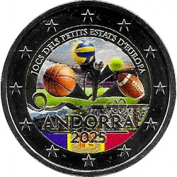 Andorra. 2025. 2 Euro (SC) Coloreada