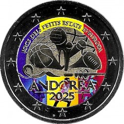 Andorra. 2025. 2 Euro (SC) Coloreada