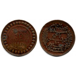 (236) República Tunecina. 1917A. 10 Centimes (BC)