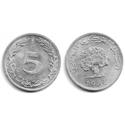 (282) República Tunecina. 1983. 5 Millim (MBC-)