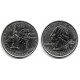 (318) Estados Unidos de América. 2001(D). Quarter Dollar (EBC+) New York