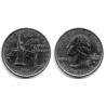 (318) Estados Unidos de América. 2001(D). Quarter Dollar (EBC+) New York