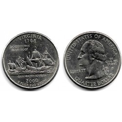 (309) Estados Unidos de América. 2000(P). Quarter Dollar (EBC) Virginia