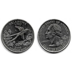 (421) Estados Unidos de América. 2008(D). Quarter Dollar (EBC+) Oklahoma