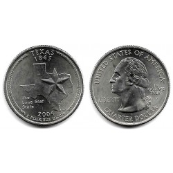 (357) Estados Unidos de América. 2004(D). Quarter Dollar (EBC+) Texas