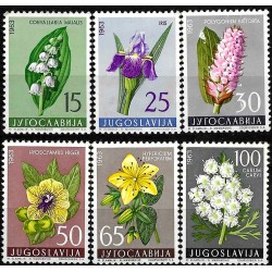 Yugoslavia. 1963. Serie Completa (Nuevo, con manchas en la goma) Flora