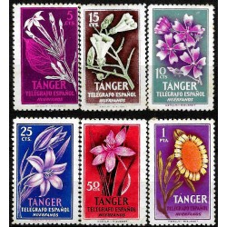 Tanger. Telégrafo Español. Serie Completa (Nuevo, con señal de fijasellos y mancha de óxido)