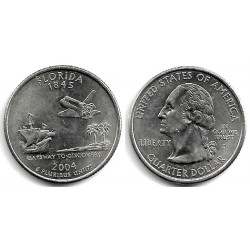 (356) Estados Unidos de América. 2004(D). Quarter Dollar (EBC+) Florida