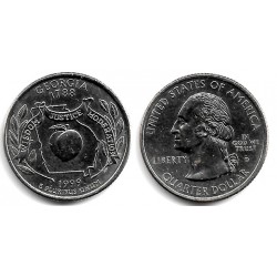 (296) Estados Unidos de América. 1999(D). Quarter Dollar (EBC) Georgia