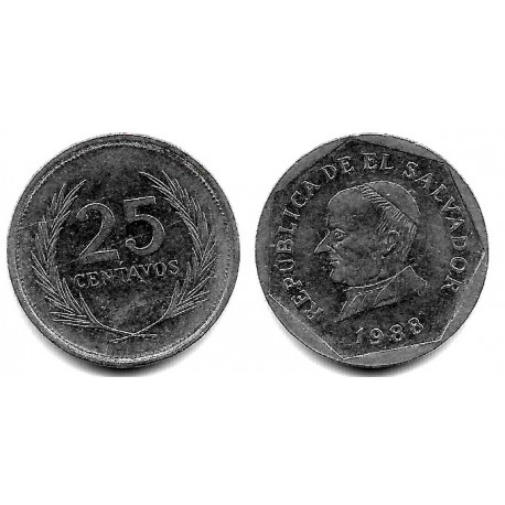 (157) El Salvador. 1988. 25 Centavos (MBC-)