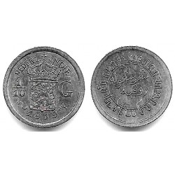 (311) Indias Holandesas. 1919. 1/10 Gulden (MBC/MBC+) (Plata)