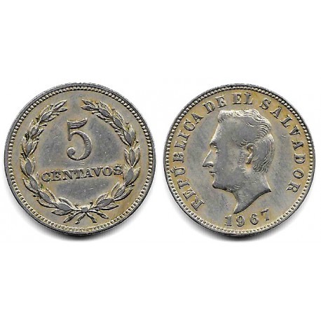 (134) El Salvador. 1967. 5 Centavos (MBC+)