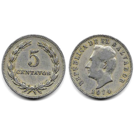 (134) El Salvador. 1974. 5 Centavos (MBC-)