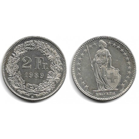 (21a.3) Suiza. 1989B. 2 Francs (MBC)