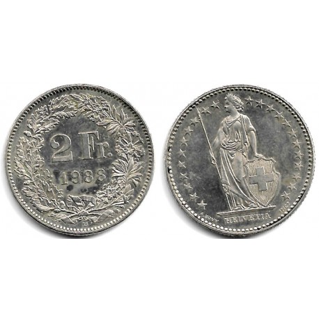 (21a.3) Suiza. 1988B. 2 Francs (MBC)