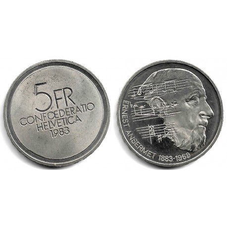 (62) Suiza. 1983. 5 Francs (EBC)