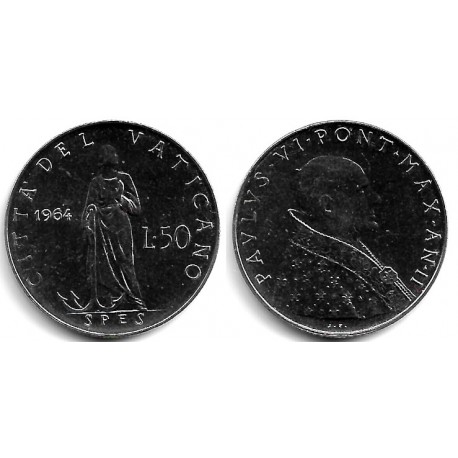 (81.1) Ciudad del Vaticano. 1964. 50 Lira (SC)