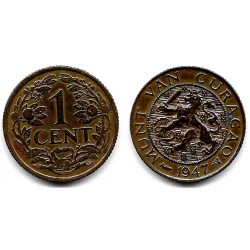 (41) Curasao. 1947. 1 Cent (EBC)