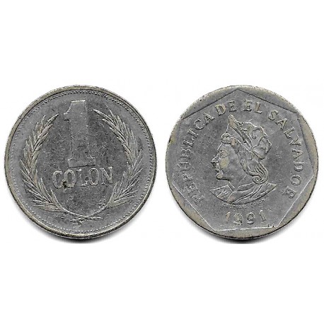 (156a) El Salvador. 1991. 1 Colon (BC)