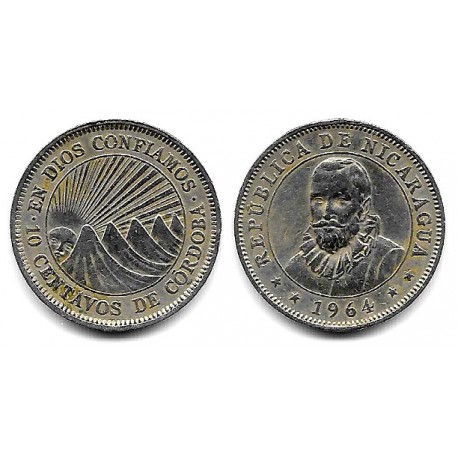 (17.2) Nicaragua. 1964. 10 Centavos (MBC-)