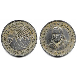 (19.1) Nicaragua. 1950. 50 Centavos (MBC)
